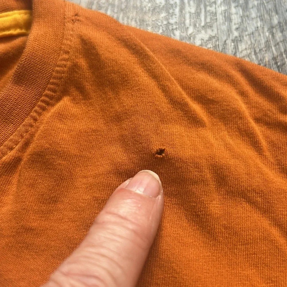 Rab T Shirt Mens Large orange Logo Short Sleeve Tee Outdoor Hike - Picture 6 of 9